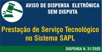 Aviso de Manifestação de Interesse da Administração - N. 31-2025 - Prestação de Serviço no SAPL
