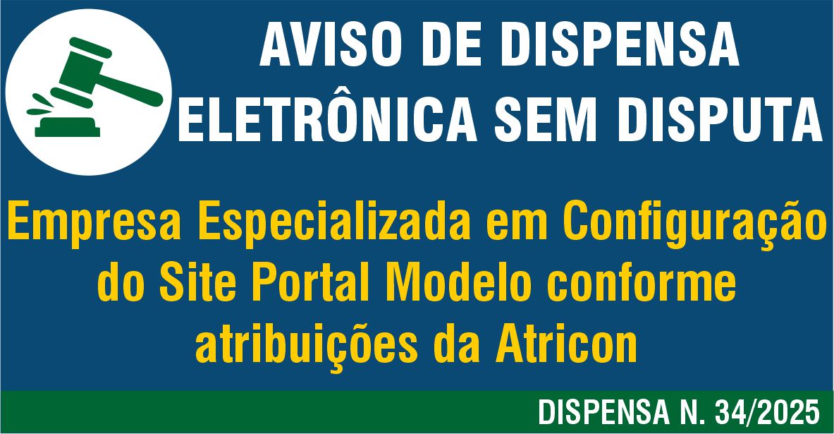 Aviso de Manifestação de Interesse da Administração N. 34-2025 - Alteração do Site Portal Modelo