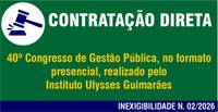 Contratação Direta - Inexigibilidade 02-2026 - Treinamento Inst. Ulysses Guimarães