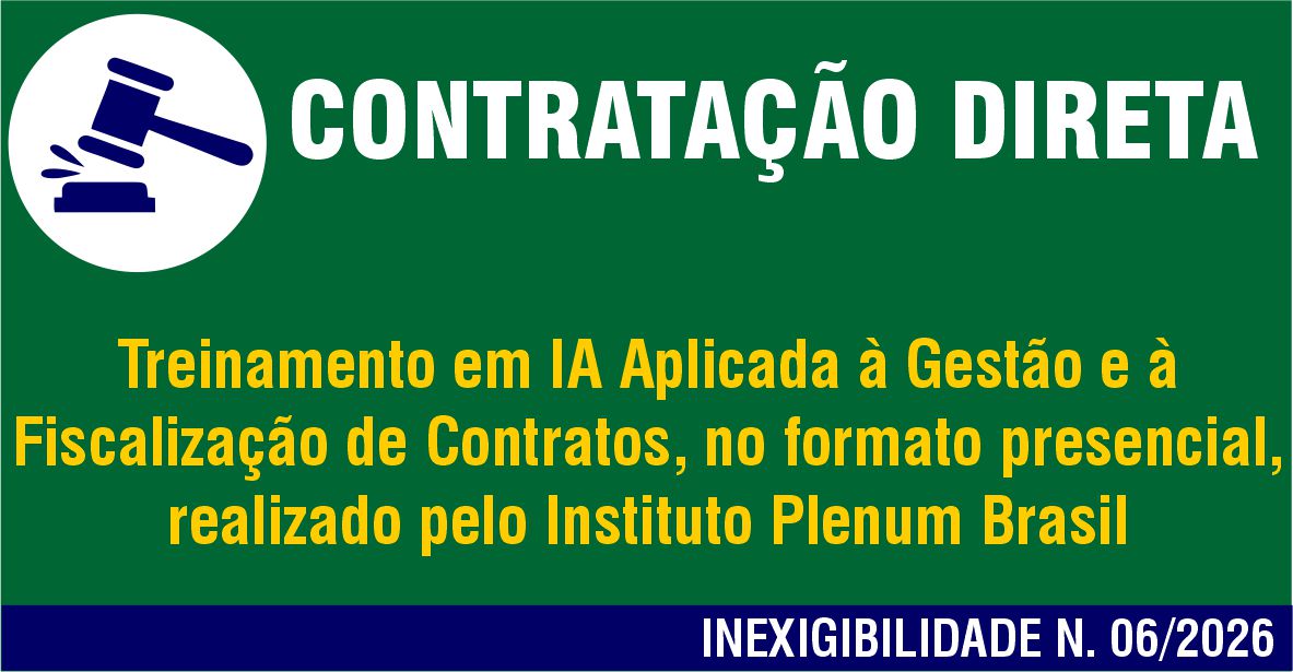 Contratação Direta - Inexigibilidade N. 06/2026 - Treinamento em IA