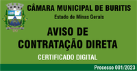Dispensa de Licitação 001/2023 - Certificado Digital