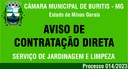 Dispensa de Licitação 009/2023 - Serviço de Jardinagem