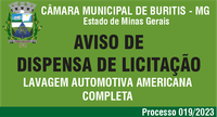 Dispensa de Licitação 013/2023 - Lavagem Automotiva