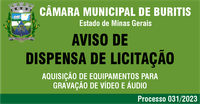 Dispensa de Licitação 024/2023 - Sistema de Gravação