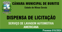 Dispensa de Licitação 09/2024 - Lavagem Automotiva