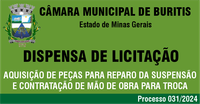Dispensa de Licitação 20/2024 - Peças para Suspensão