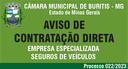 Dispensa de Licitação 16/2023 - Seguro de Veículo