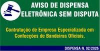 Aviso de Manifestação de Interesse da Administração - Dispensa N.° 02-2026 (Bandeiras)