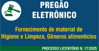 Pregão Eletrônico N. 04/2025 - Higiene e Limpeza, Gêneros Alimentícios